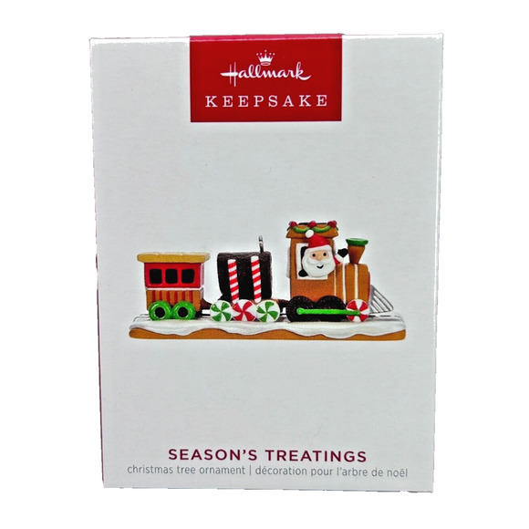 Hallmark SEASON'S TREATINGS 2023 Keepsake Ornament #15 Gingerbread Train NIB - Picture 1 of 7